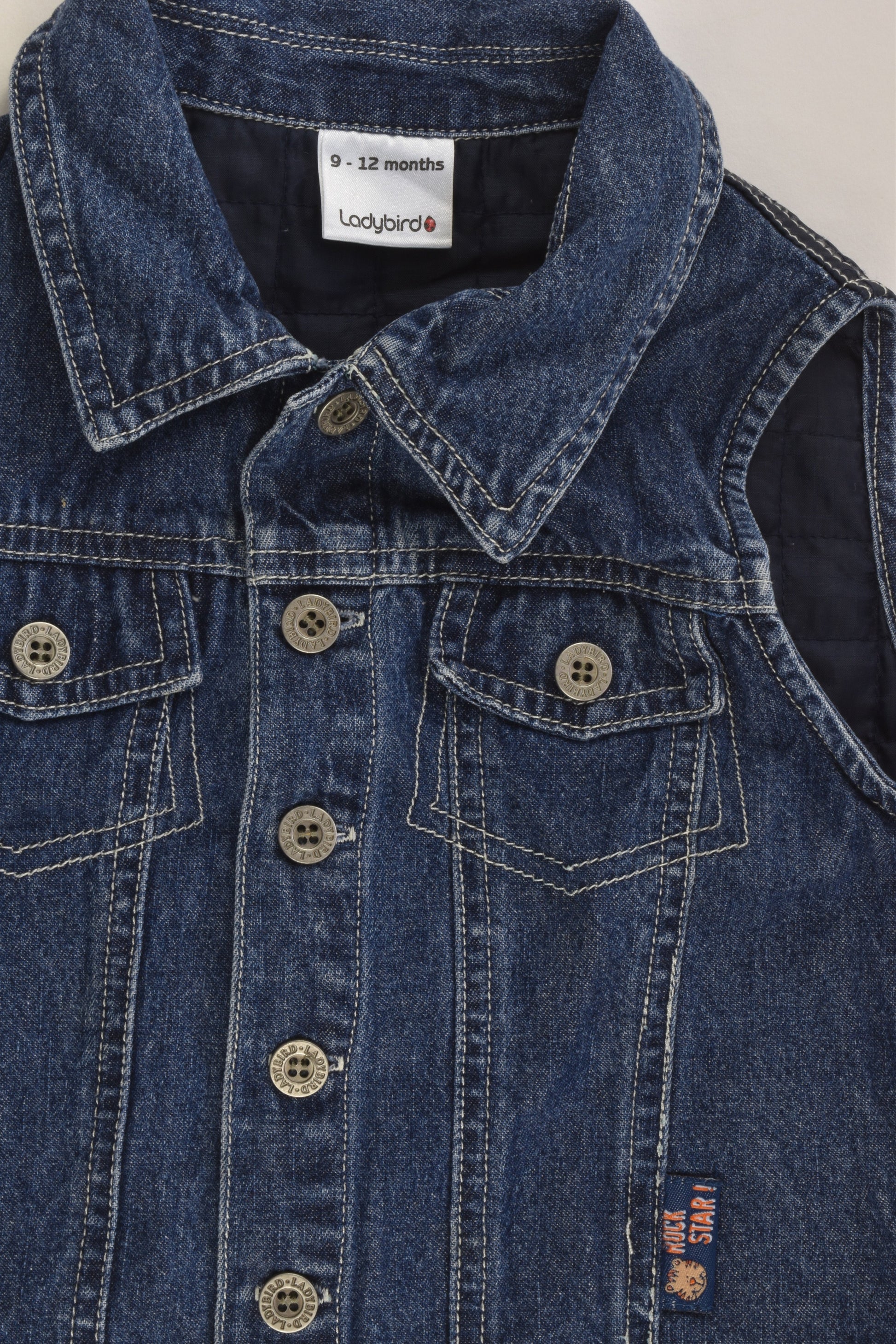 Ladybird Size 0-1 (9-12 months) Denim/Quilted Vest