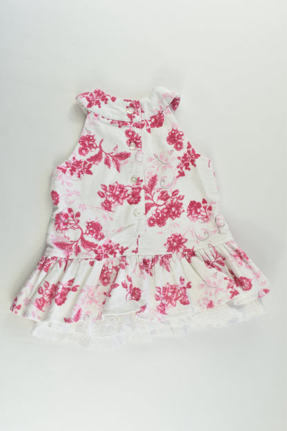 Ladybird Size 0 Lined Floral Cord Dress