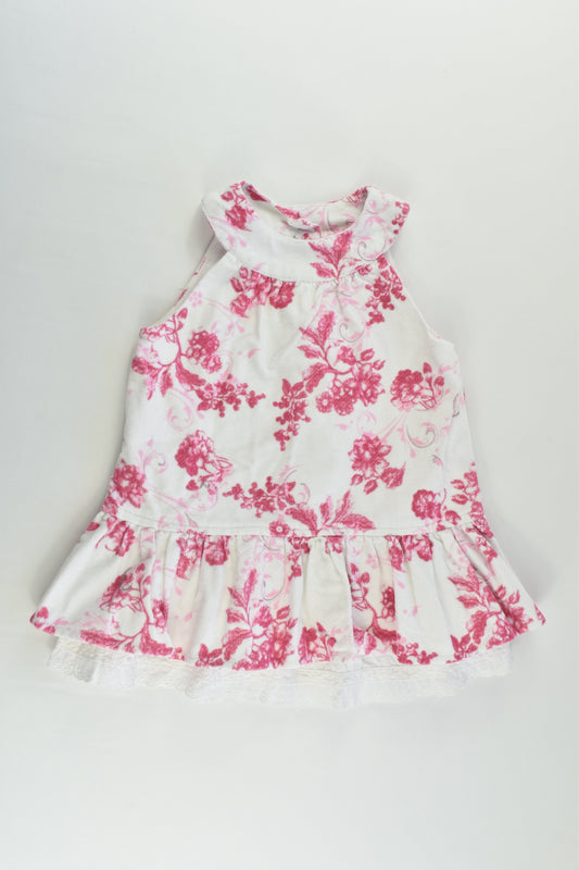 Ladybird Size 0 Lined Floral Cord Dress