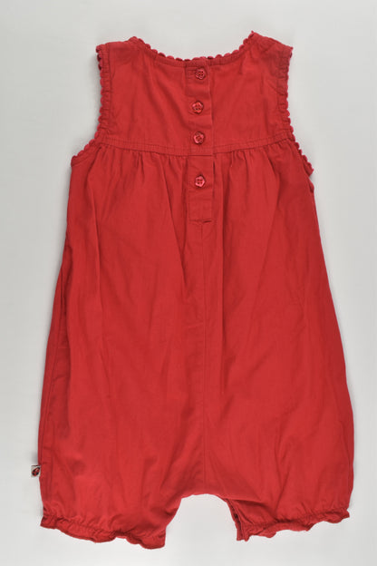 Ladybird Size 1 (12-18 months) Summer Romper with Floral Embroidery
