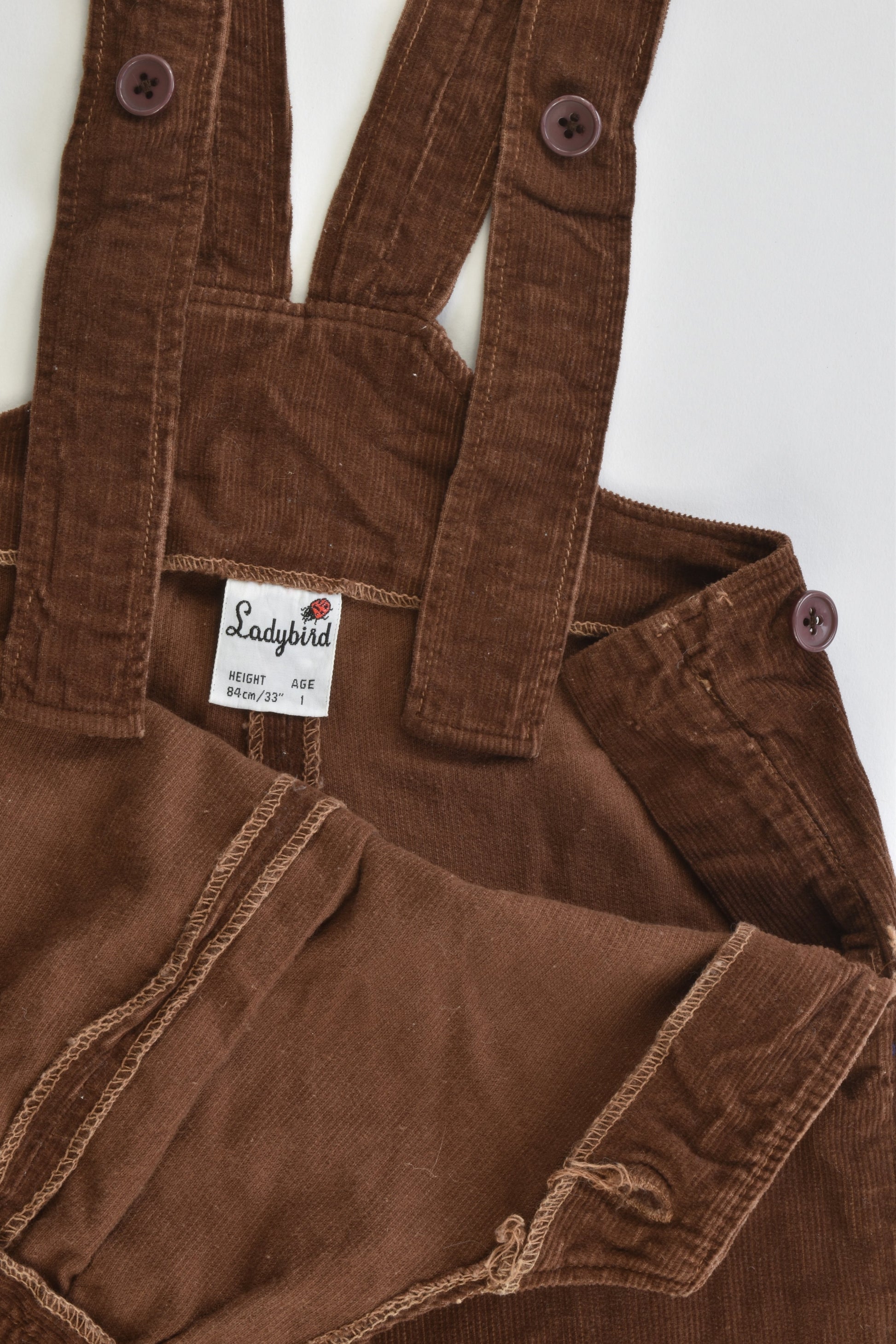 Ladybird Size 1 (84 cm) Soft Cord Overalls
