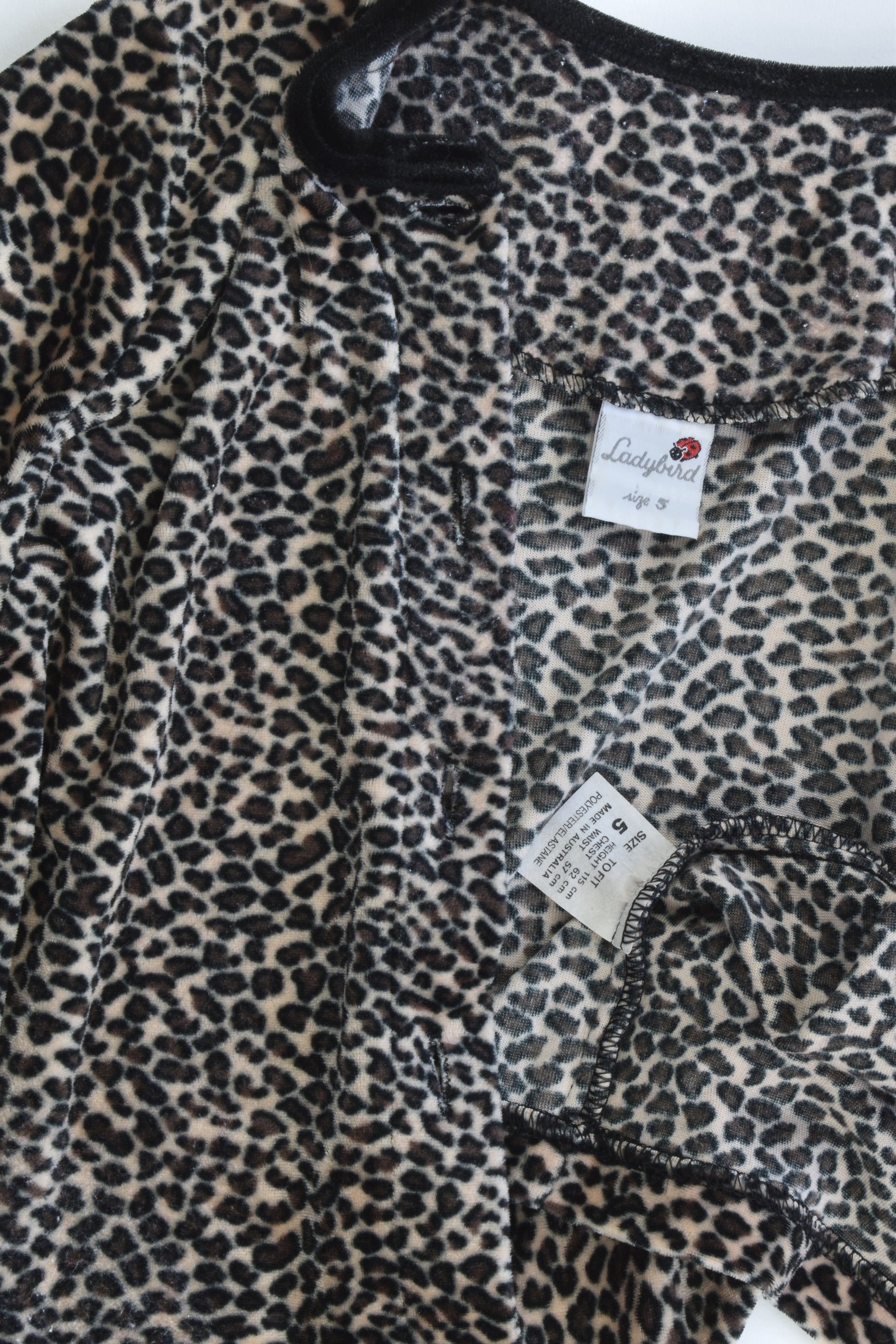 Ladybird Size 5 Vintage Leopard Cardigan