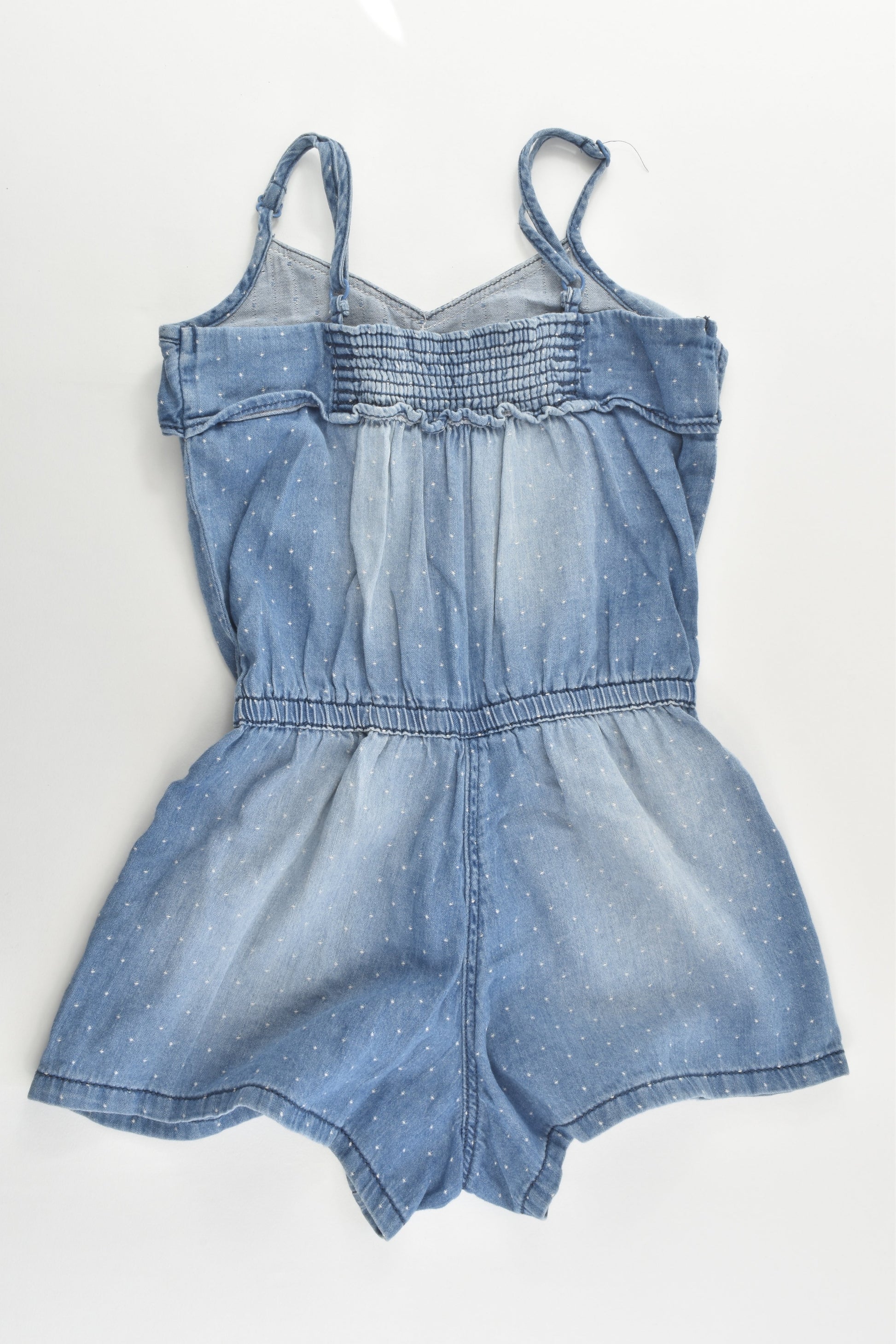 LC Waikiki Size 5-6 (110-116 cm) Lightweight Denim Playsuit