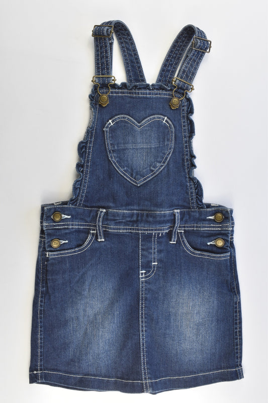 Lee Cooper Size 5 Stretchy Denim Dress with Love Heart Pocket at the Front