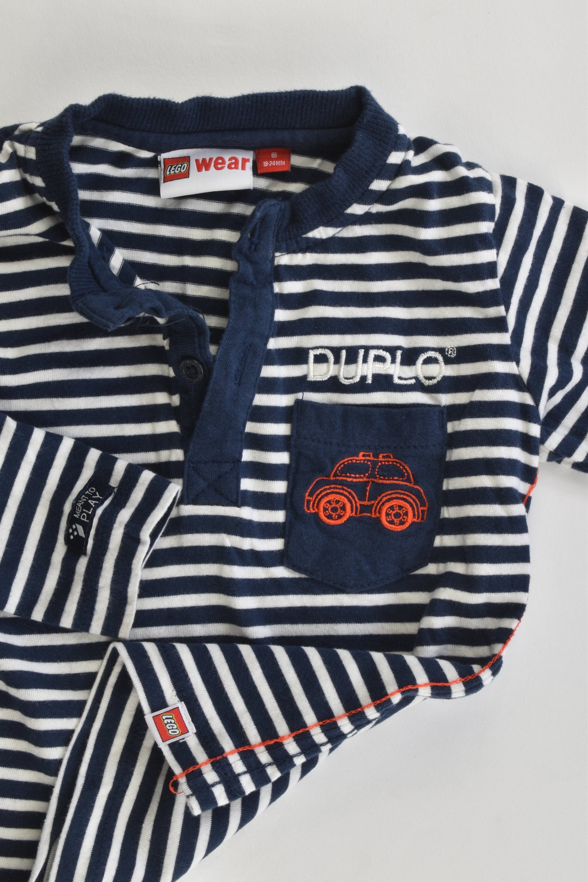 Lego Wear Size 18-24 months (86 cm, 1-2) Striped Duplo Top