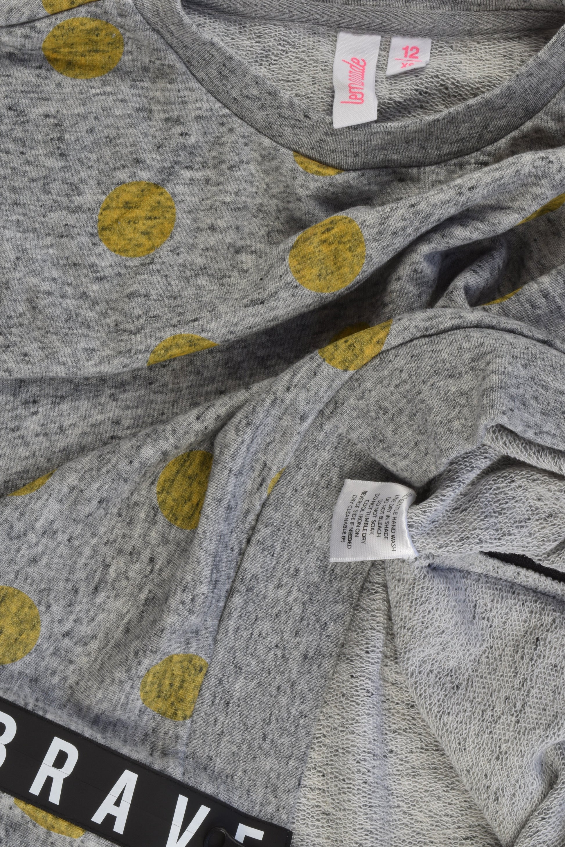Lemonade by Pavement Size 12 'Brave'Polka Dots Sweater