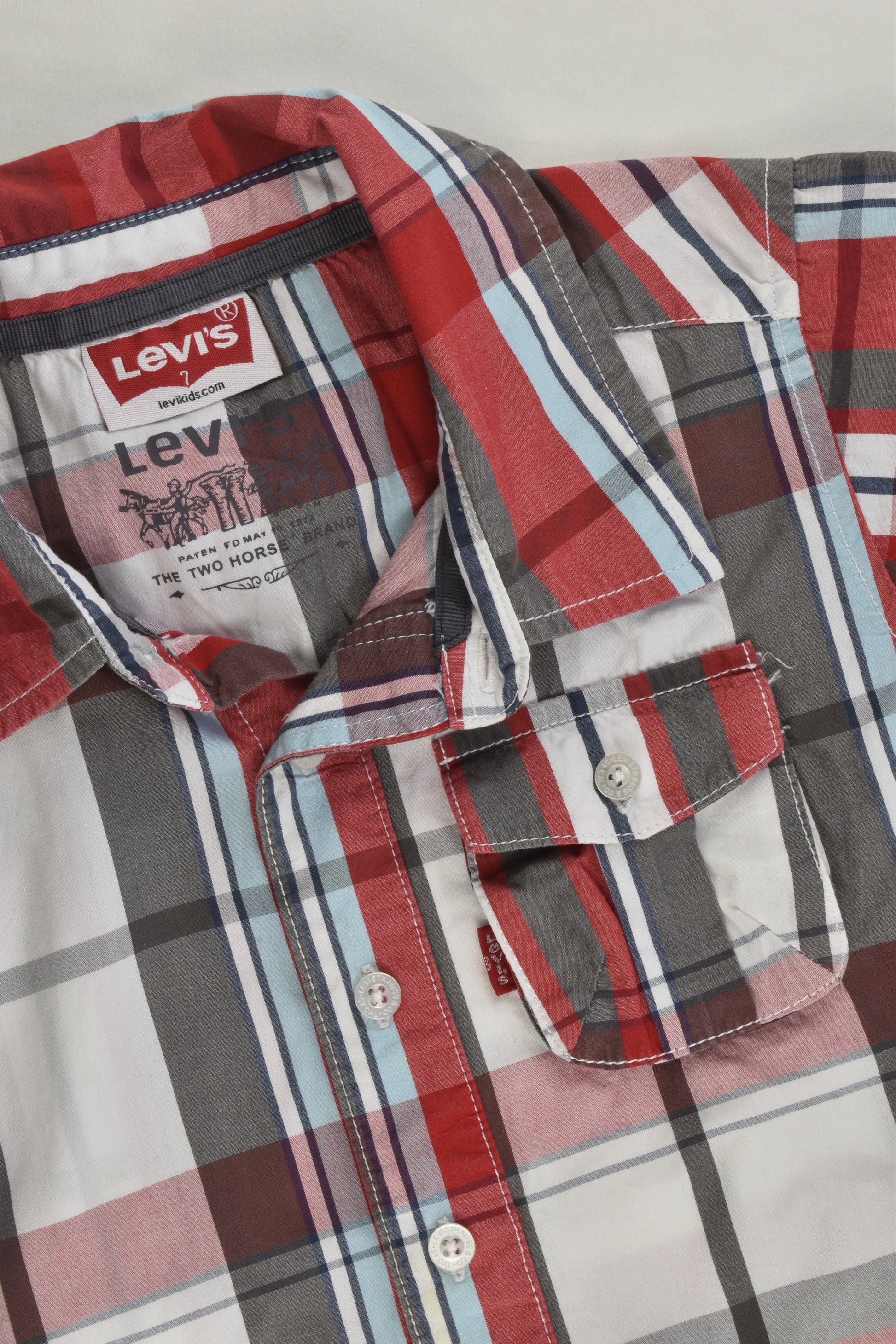 Levi's Size 7 Checked Shirt