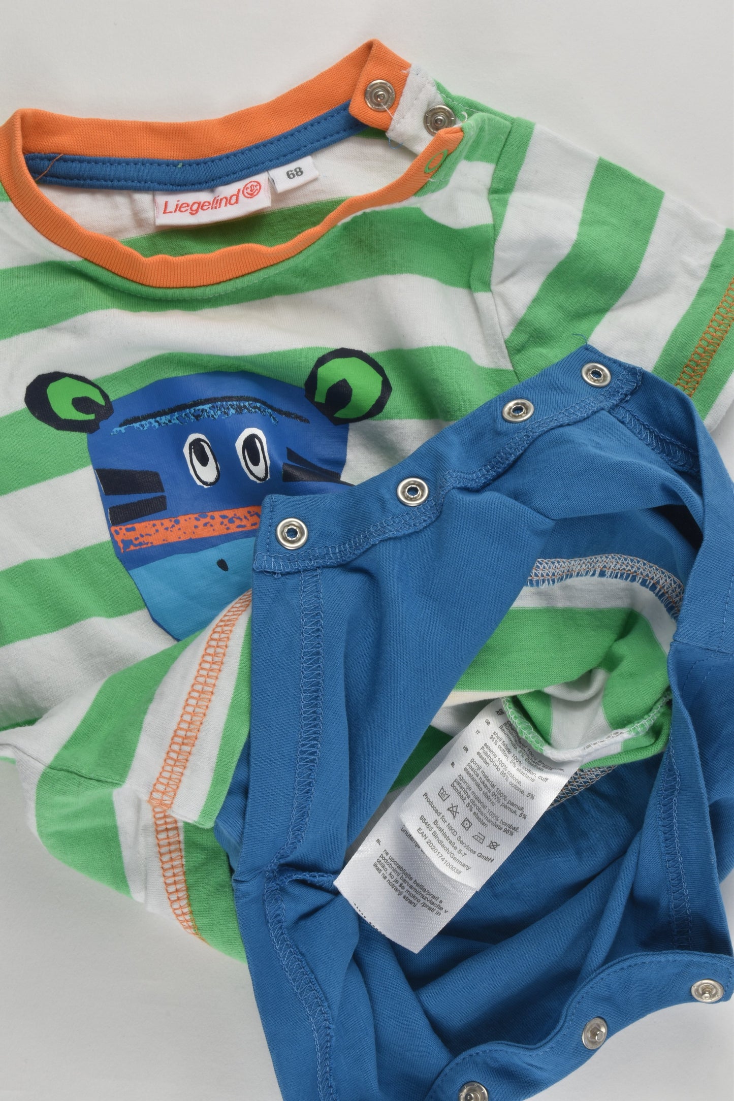Liegelind (Germany) Size 00 (68 cm) Animals Short Romper