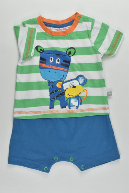 Liegelind (Germany) Size 00 (68 cm) Animals Short Romper