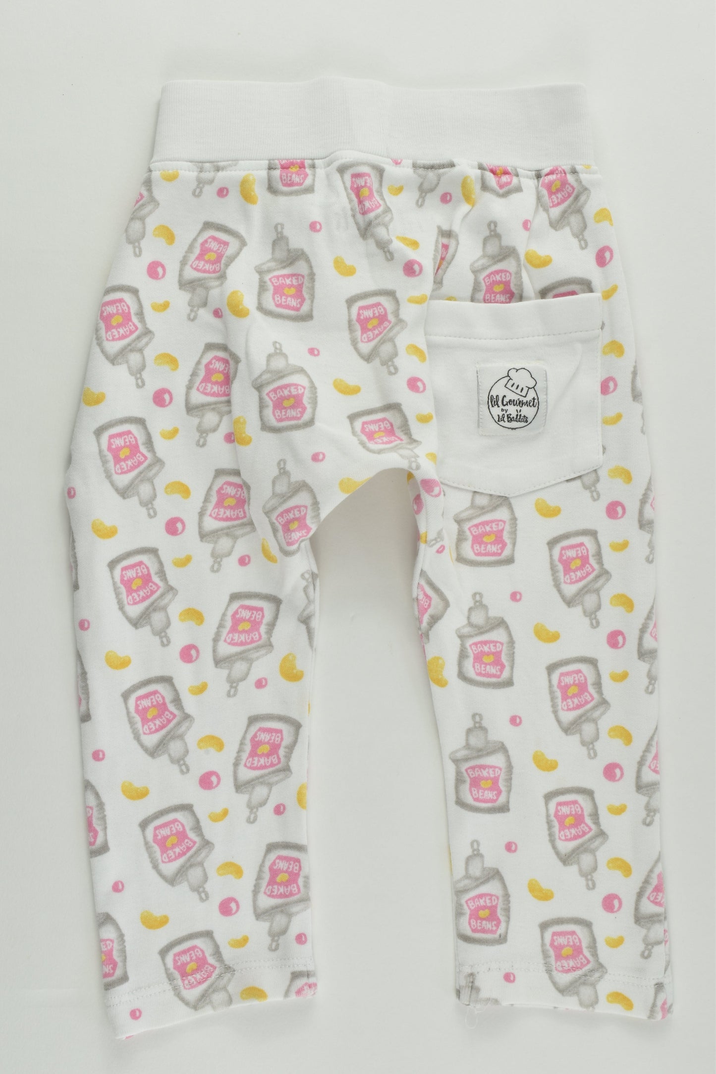 Lil Baddits Size 1 Organic 'Baked Beans' T-shirt and Pants