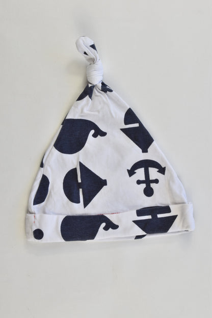 Lilly + Sid Size approx 0-6 months Nautical Beanie