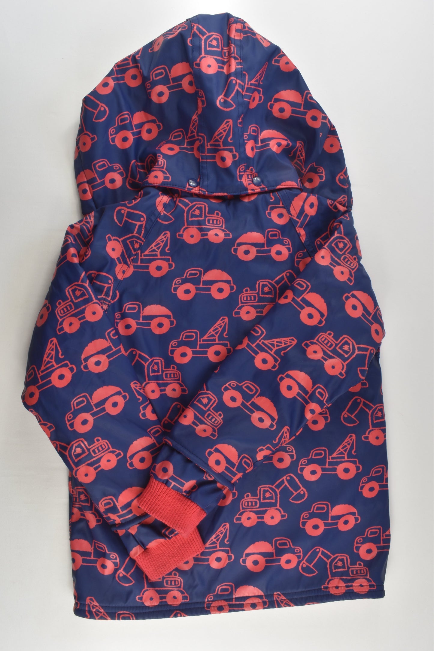 Lily & Dan Size 6 Fleece Lined Vehicles Rain Jacket