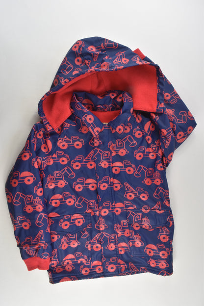 Lily & Dan Size 6 Fleece Lined Vehicles Rain Jacket