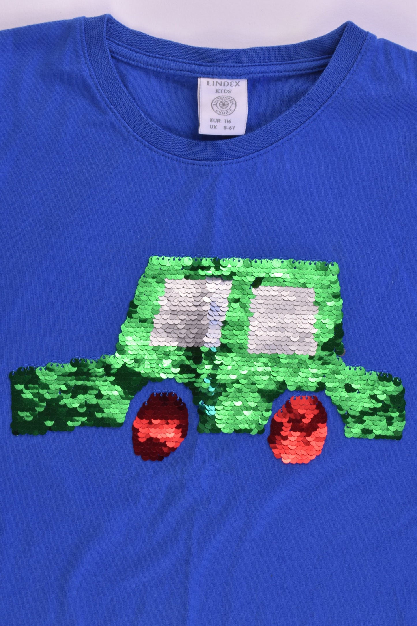 Lindex Size 116 (5-6) Reversible Sequins Car Top
