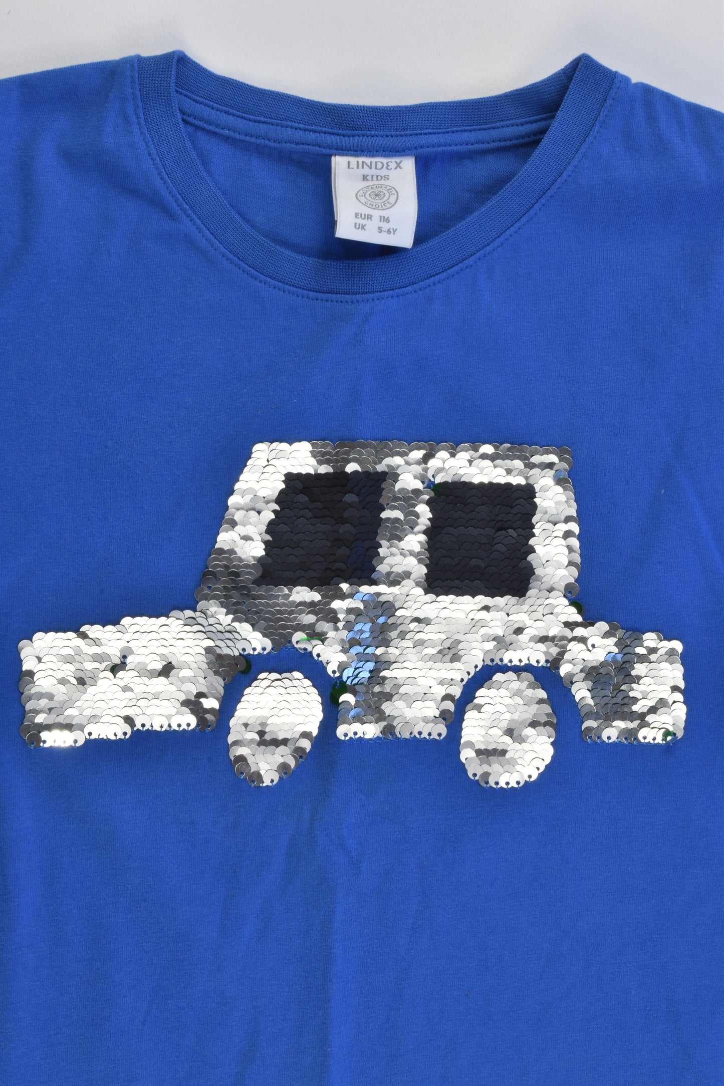 Lindex Size 116 (5-6) Reversible Sequins Car Top