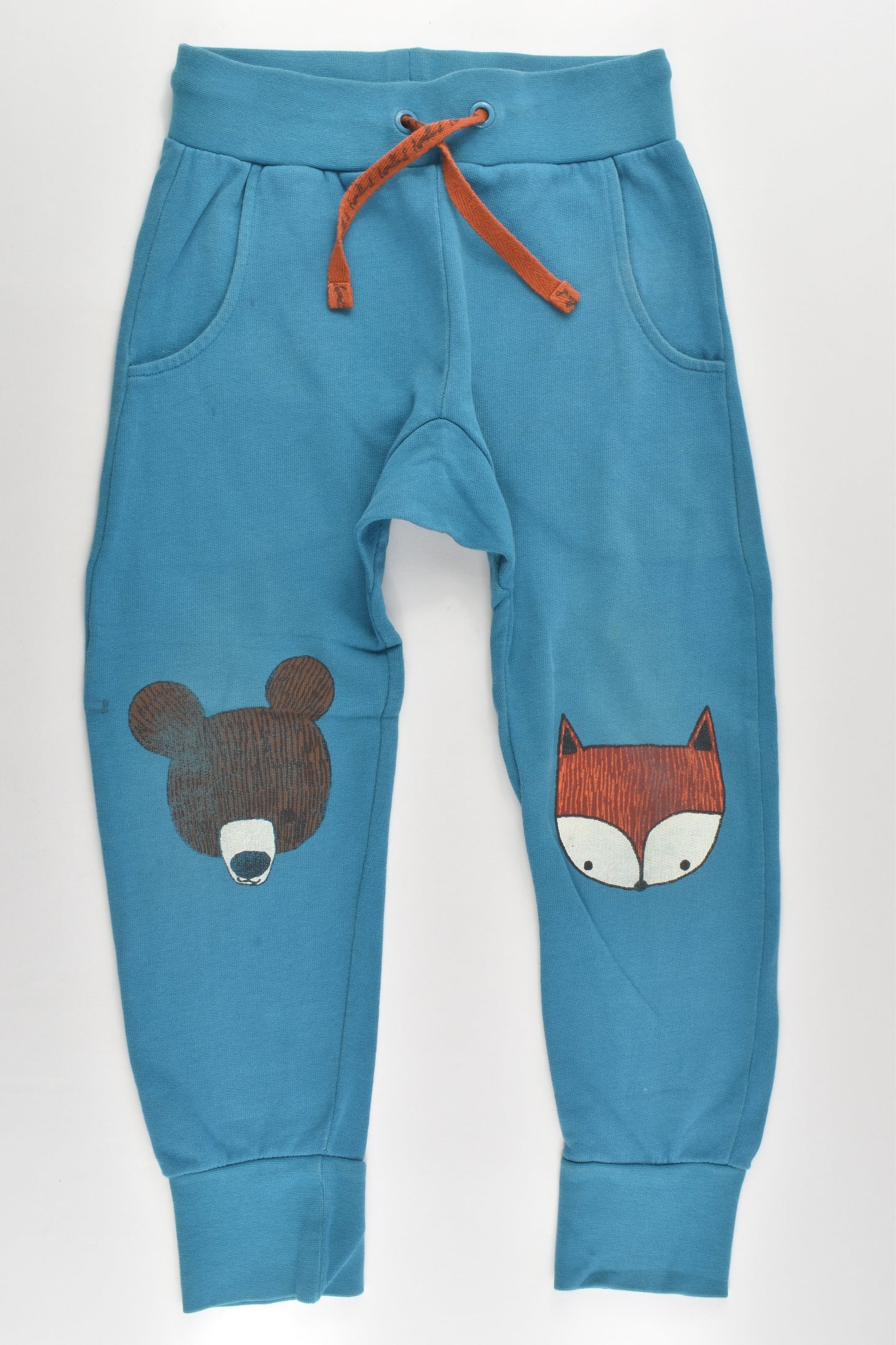 Lindex Size 4-5 (110 cm) Bear and Fox Baggy Track Pants
