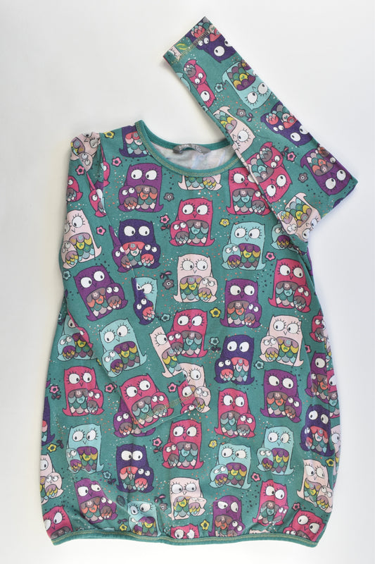 Lindex Sweden Size 110 cm (4-5) Owl Dress