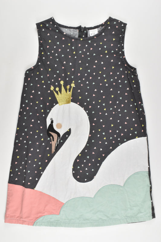Lindex Sweden Size 122 cm (6-7) Smallish Sizing Swan Dress
