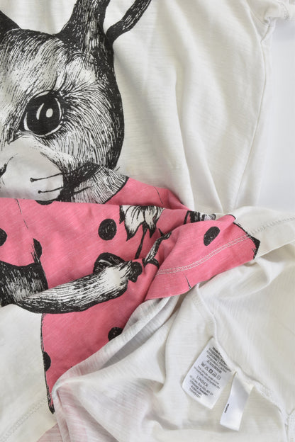 Lindex (Sweden) Size 6-7 (122 cm) Bunny Front and Back Tunic