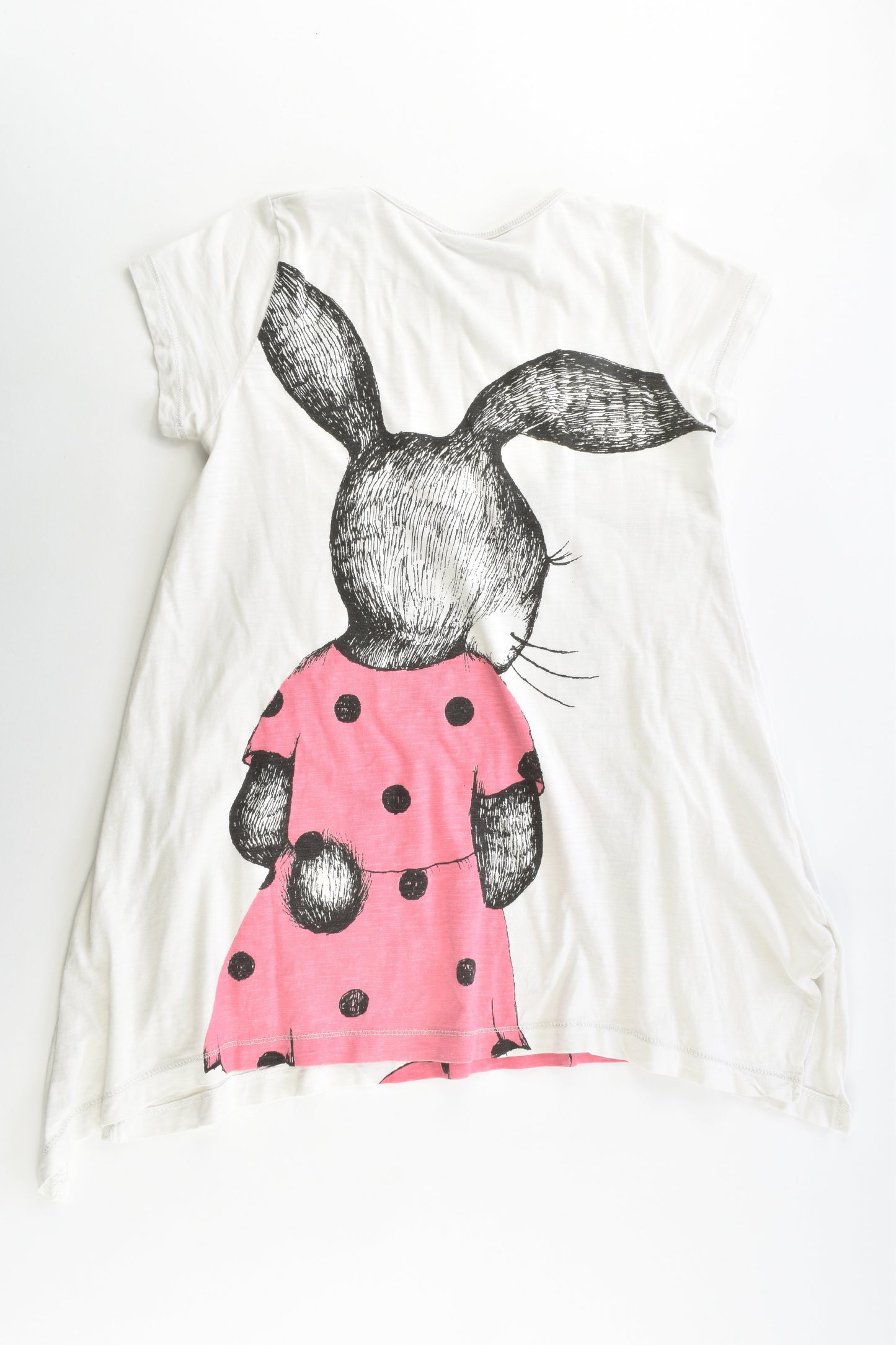 Lindex (Sweden) Size 6-7 (122 cm) Bunny Front and Back Tunic