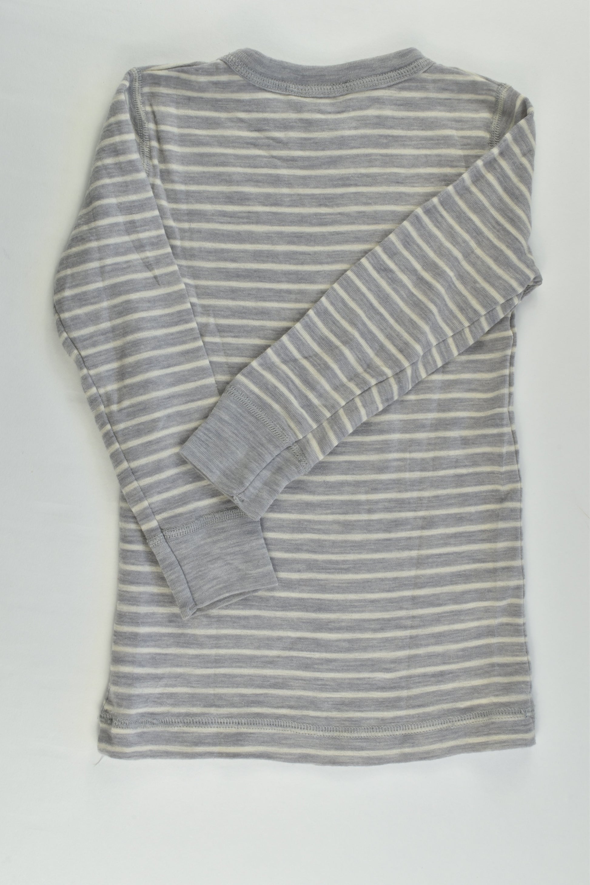 Linzi Merino Size 4 (104 cm) Striped Merino Wool Top