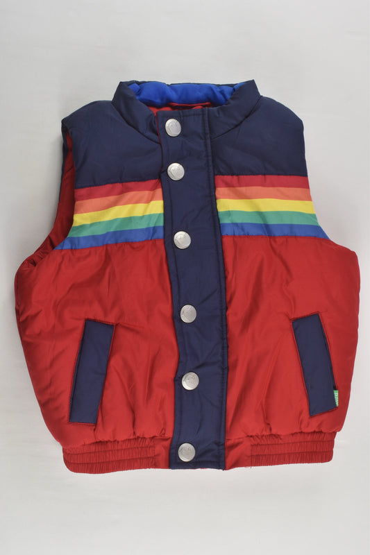 Little Bird Size 1 (86 cm) Rainbow Puffer Vest