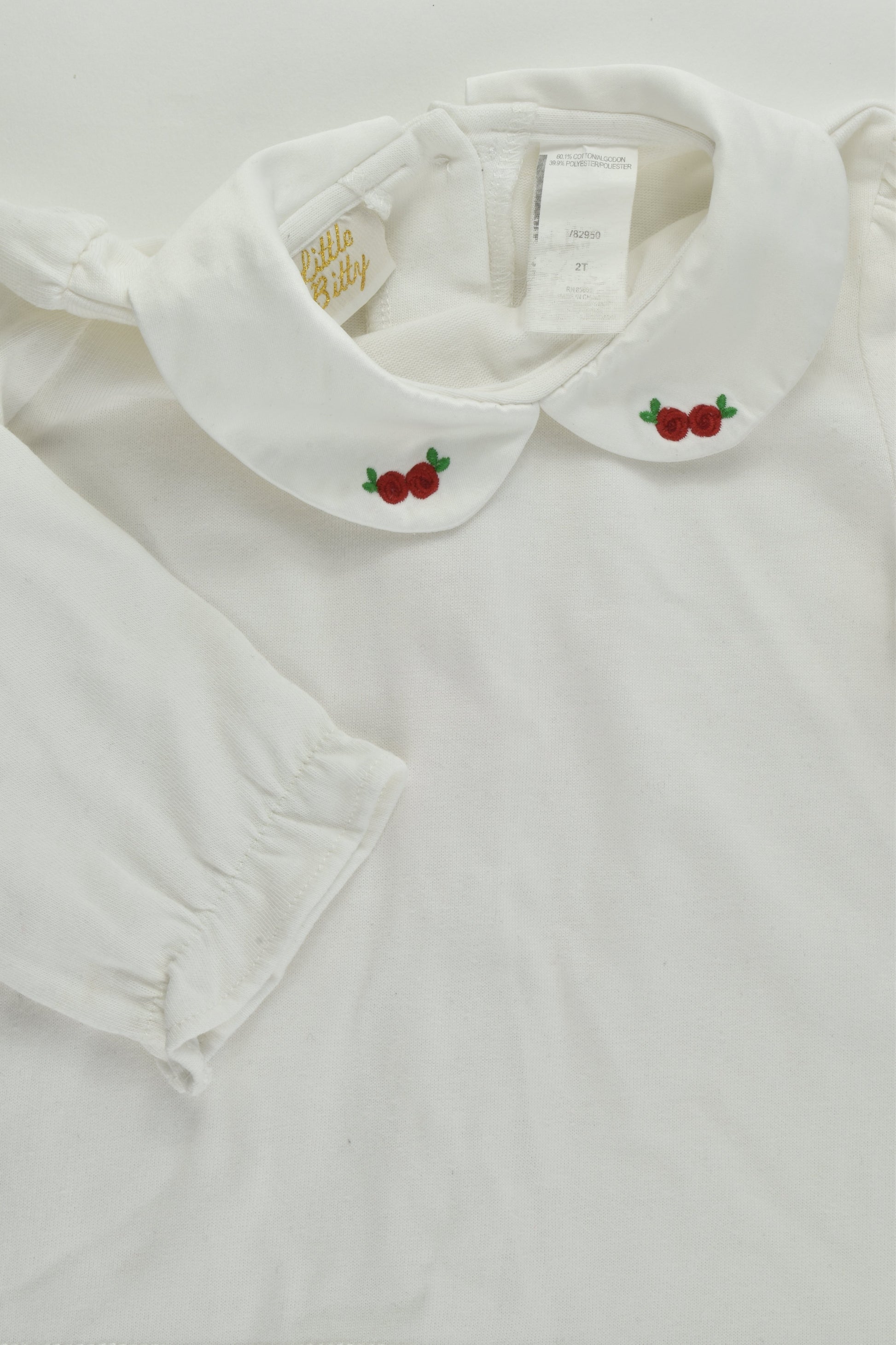 Little Bitty Size 2 Collared Top