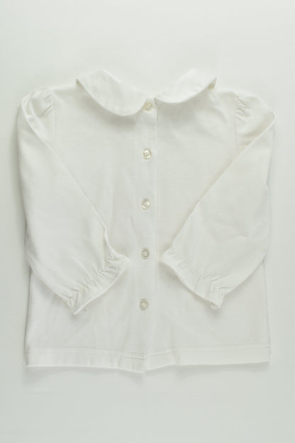 Little Bitty Size 2 Collared Top