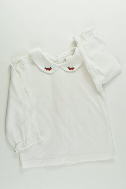 Little Bitty Size 2 Collared Top