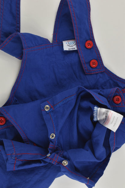 Little Mariner Size 1 (12/18 months) 'Ahoy There Little Matey' Short Overalls