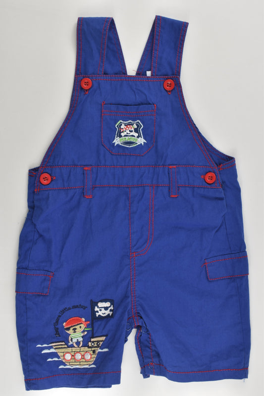 Little Mariner Size 1 (12/18 months) 'Ahoy There Little Matey' Short Overalls