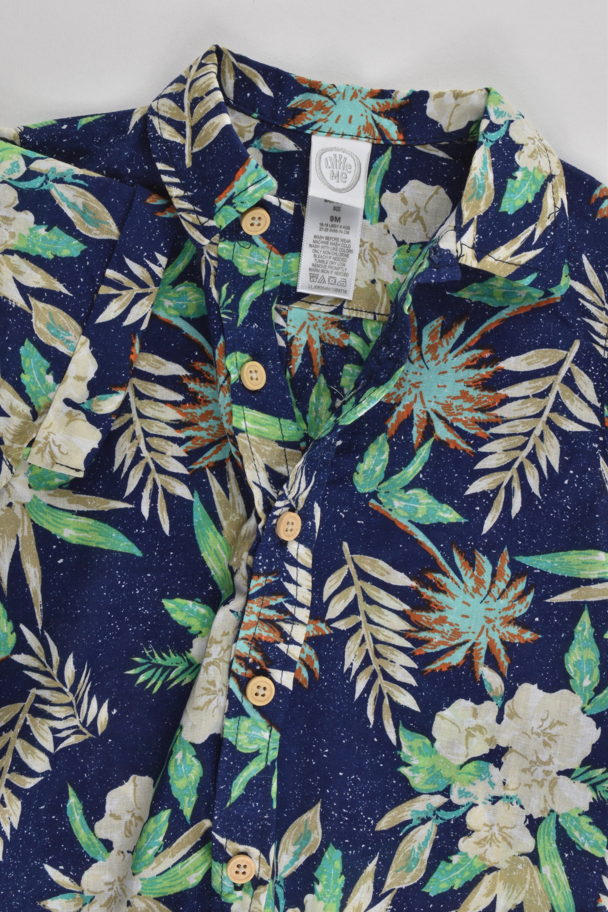 Little Me Size 0 (9 months) Collared Shirt