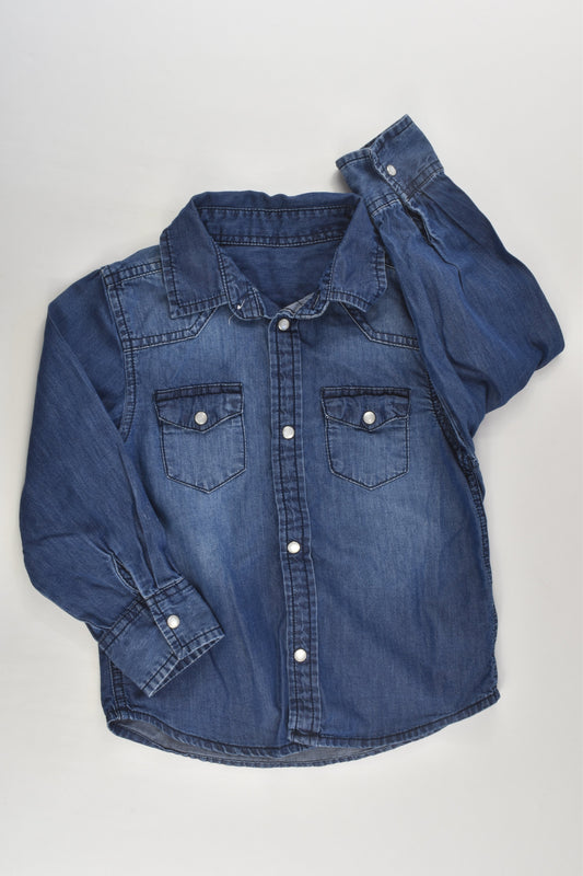 Little Rebel Size 2-3 Lightweight Denim Shirt