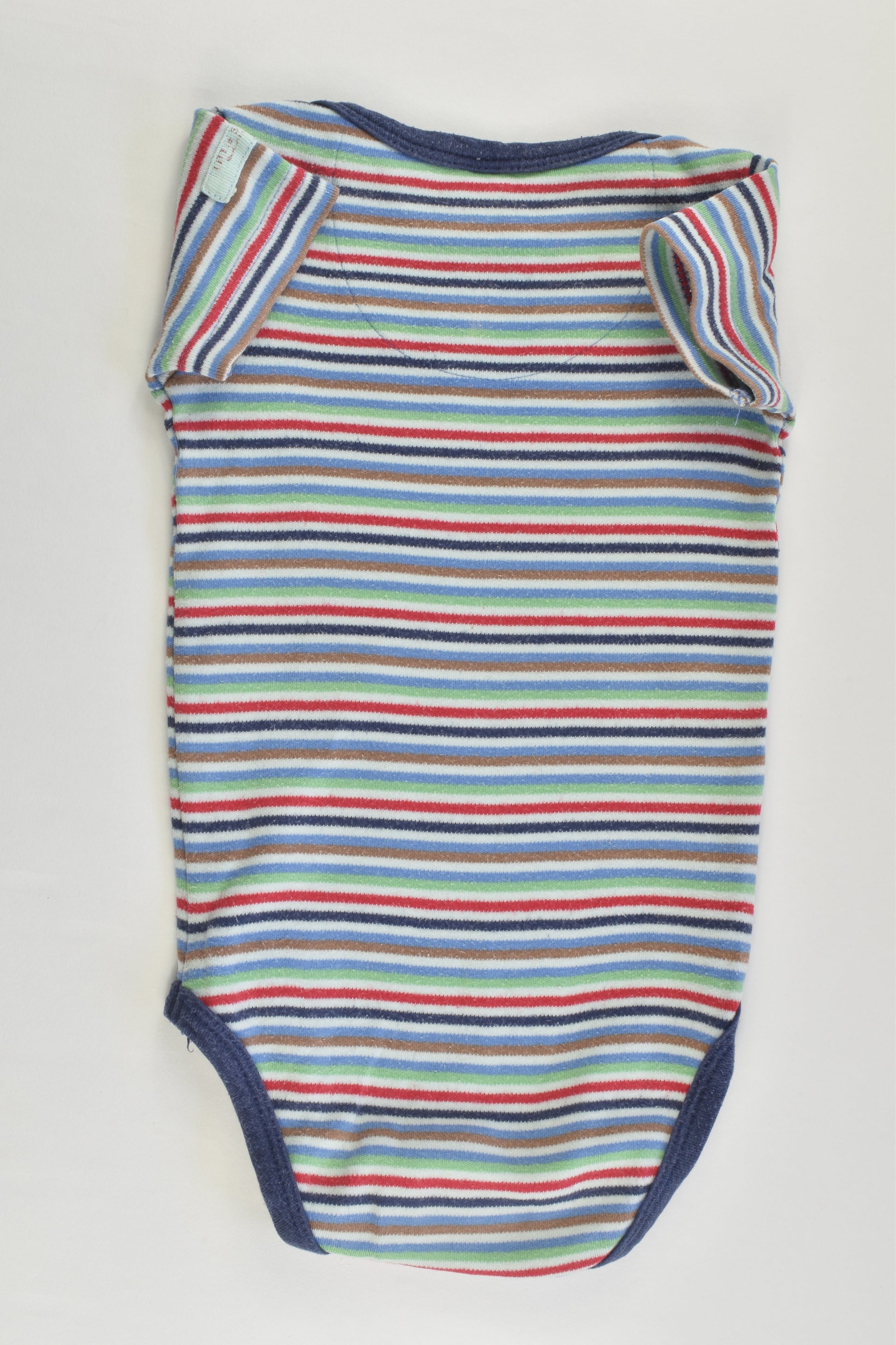 Little Shrimp (UK) Size 000 (0/3 months) Organic Striped Bodysuit