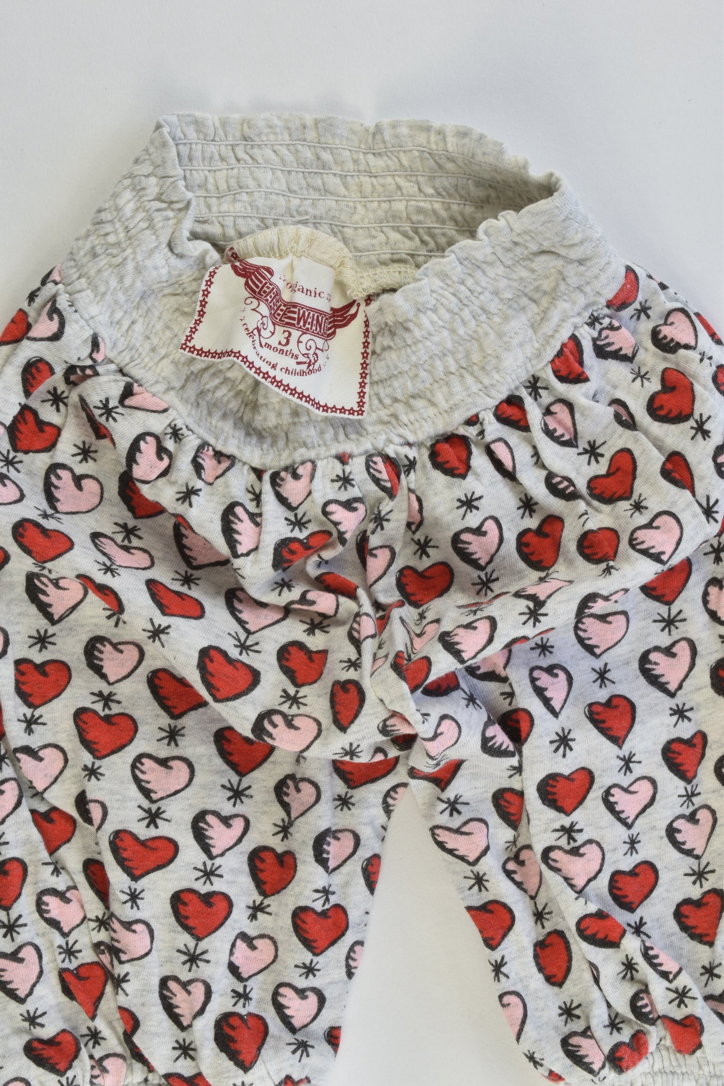 Little Wings by Paperwings Size 3 months Lovehearts Pants
