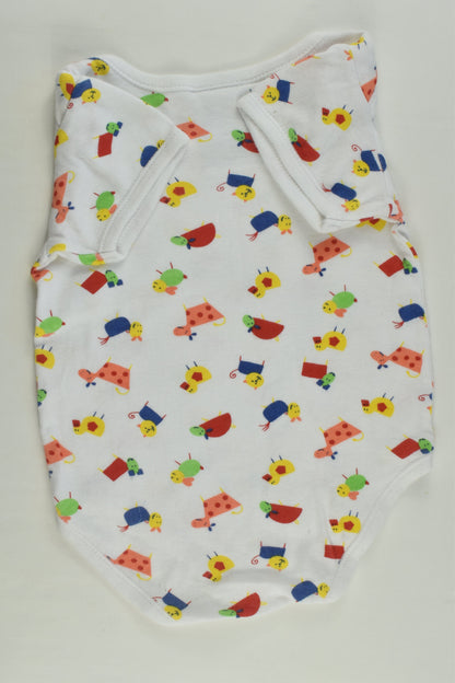 Little Wishes Size 1 Colourful Animals Bodysuit
