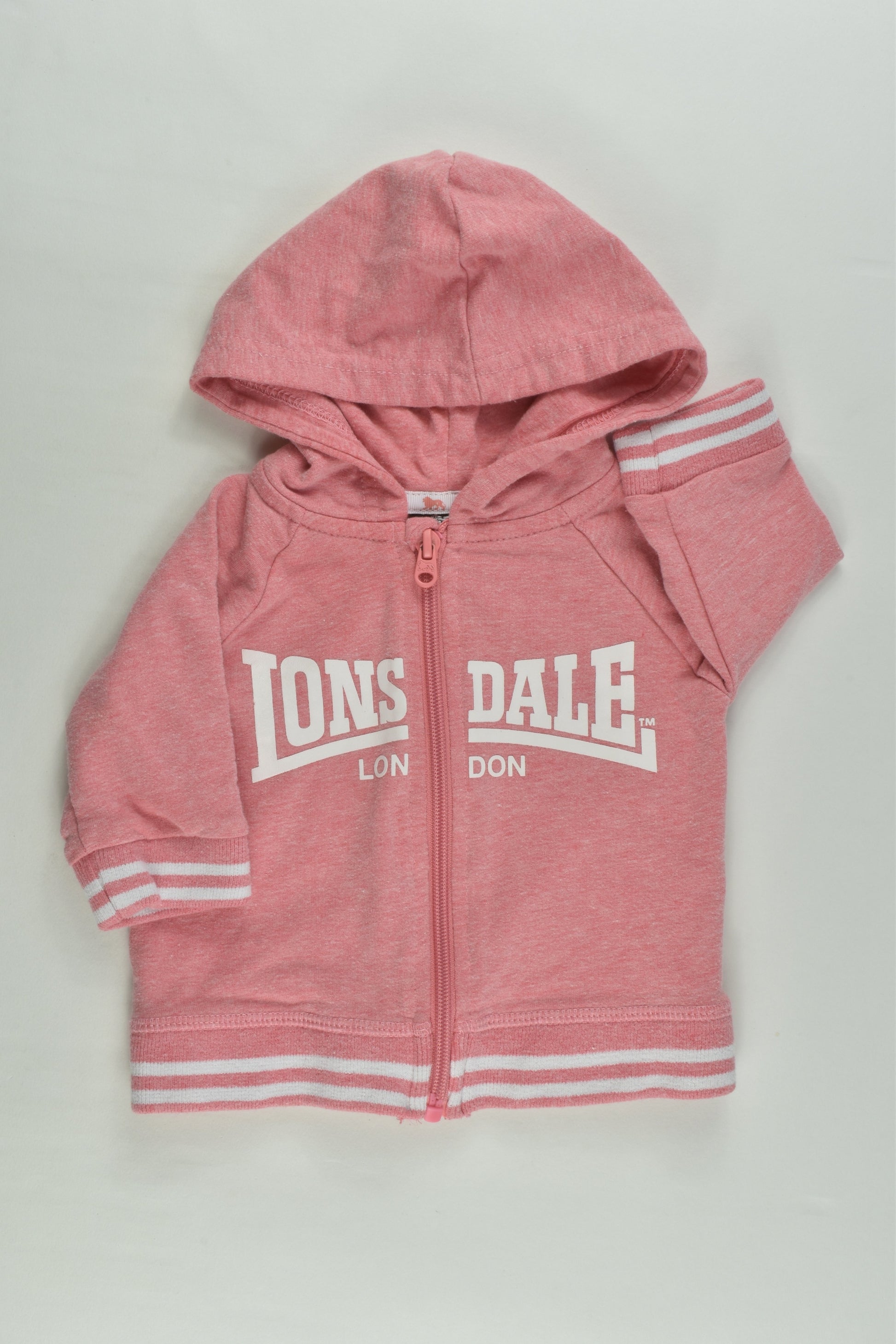 Lonsdale London Size 000 (0-3 months) Zip Jumper