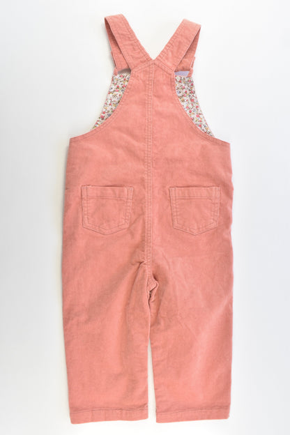 Love Henry Size 2 Stretchy Cord Overalls with Floral Details