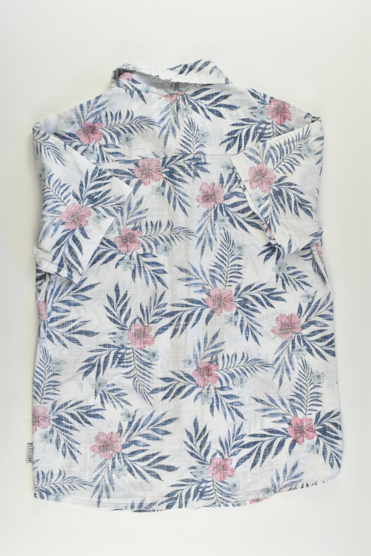 Lucid Size 10 Floral Linen-feel Shirt