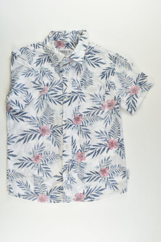 Lucid Size 10 Floral Linen-feel Shirt