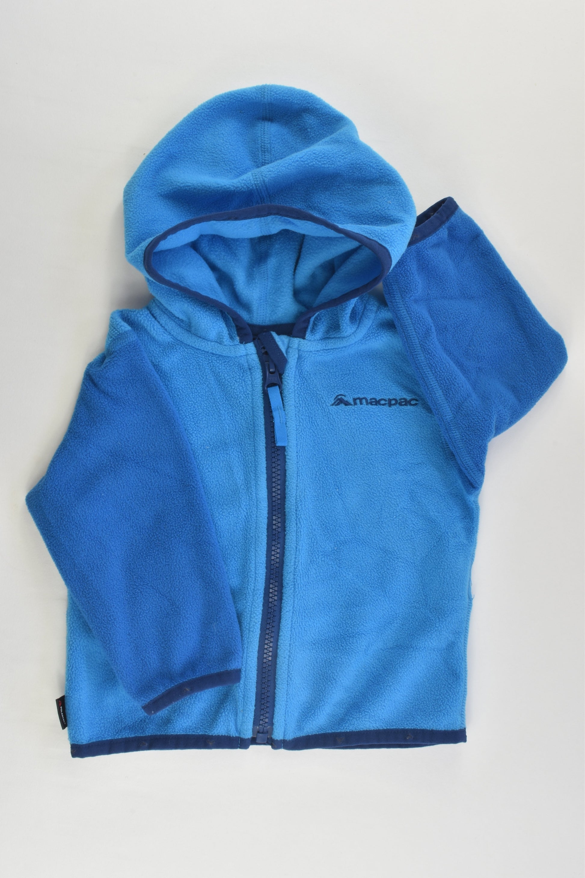 Macpac Size 0 (12 months, 76 cm) Hooded Fleece Zip Jumper
