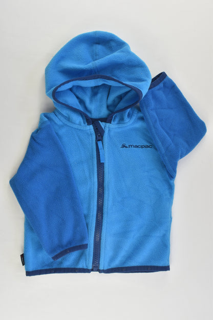 Macpac Size 0 (12 months, 76 cm) Hooded Fleece Zip Jumper