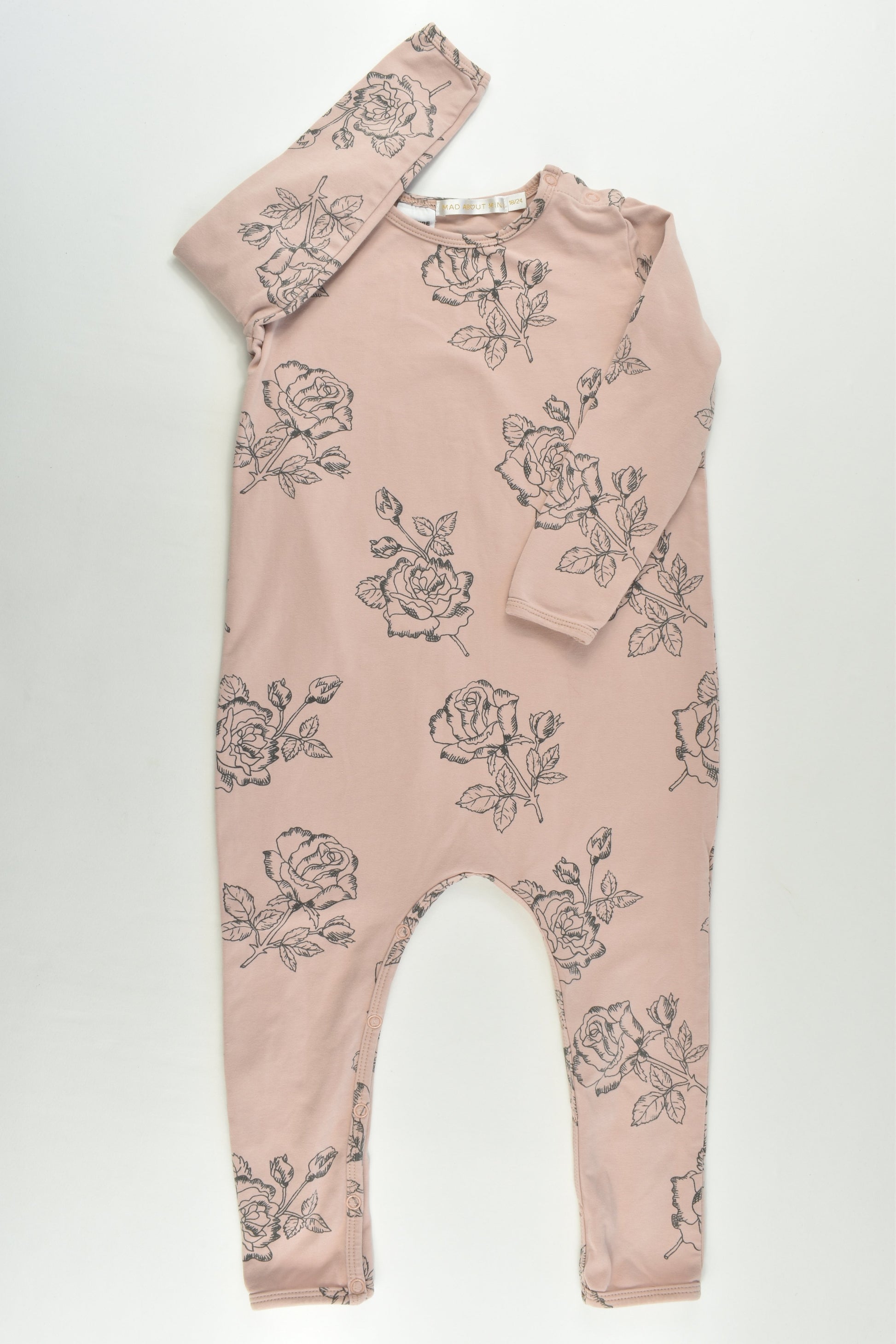 Mad About Mini (AU) Size 2 (18/24 months) Organic Rose Jumpsuit