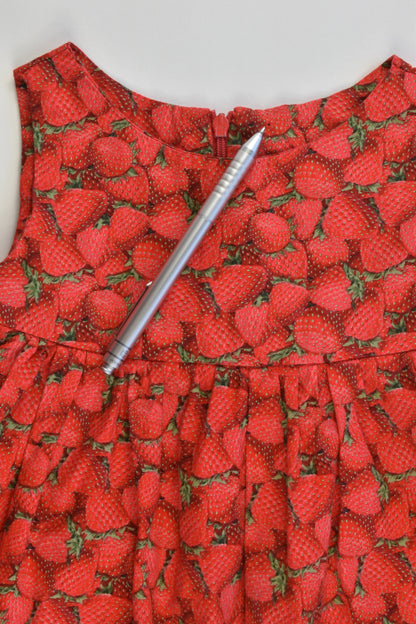 Made by Megan Size approx 1 Strawberry Dress