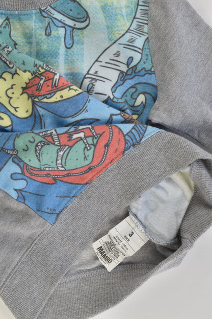 Mambo Size 3 (100 cm) Monsters On Waves Sweater