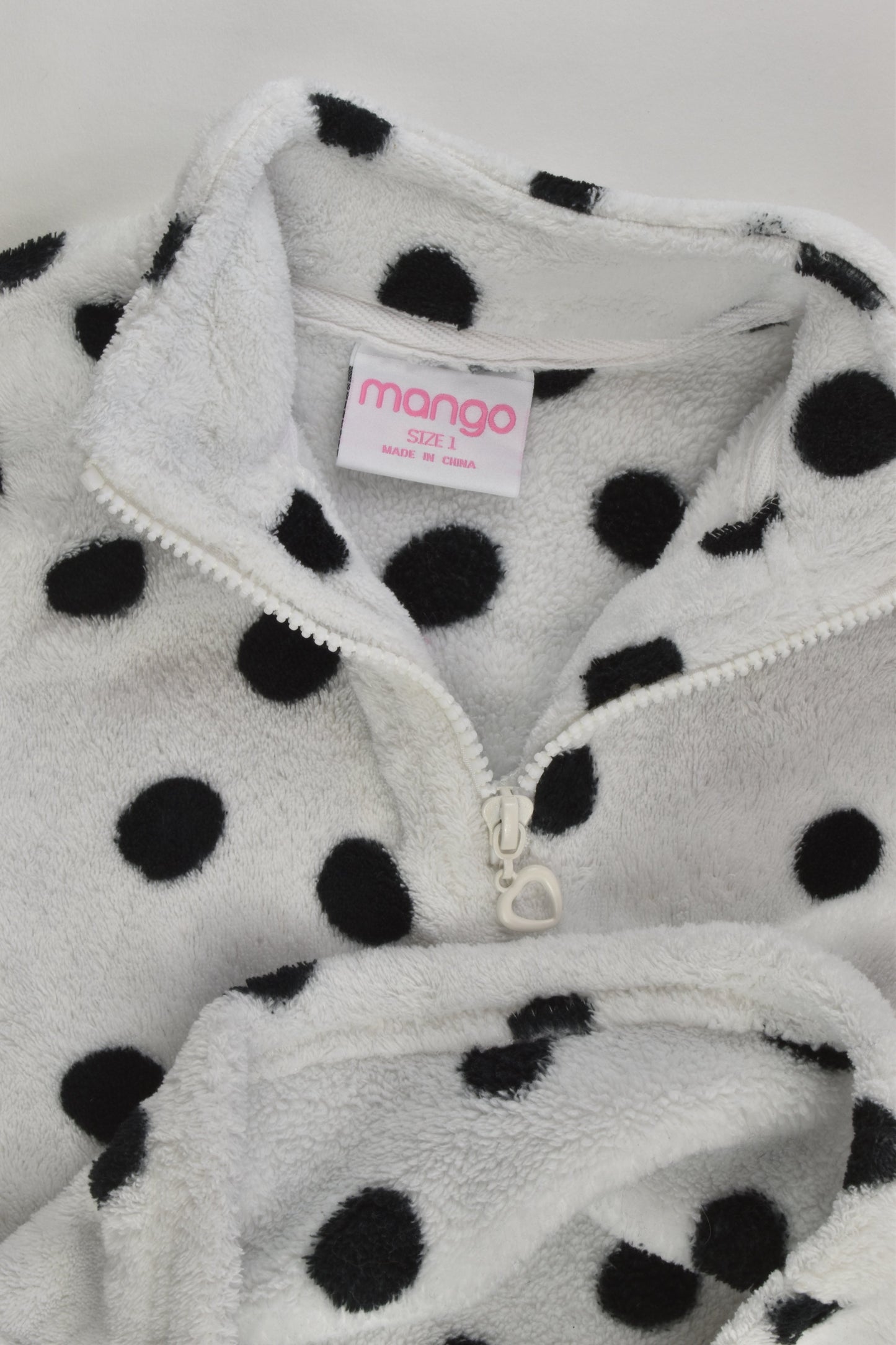 Mango Size 1 Polka Dots Fleece Jumper