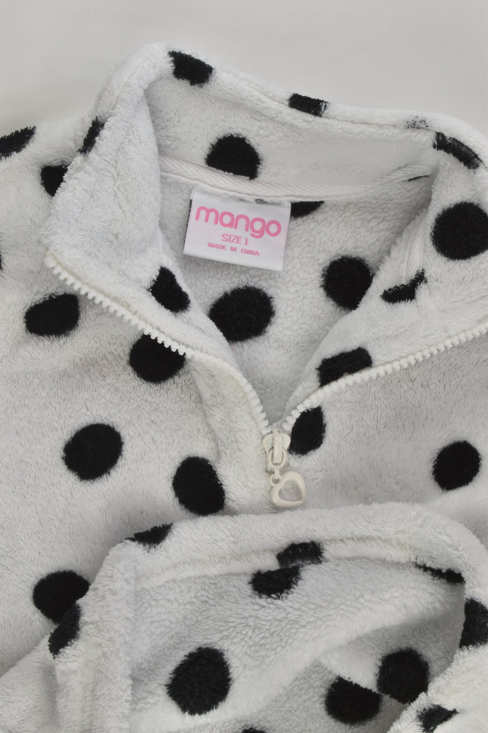 Mango Size 1 Polka Dots Fleece Jumper