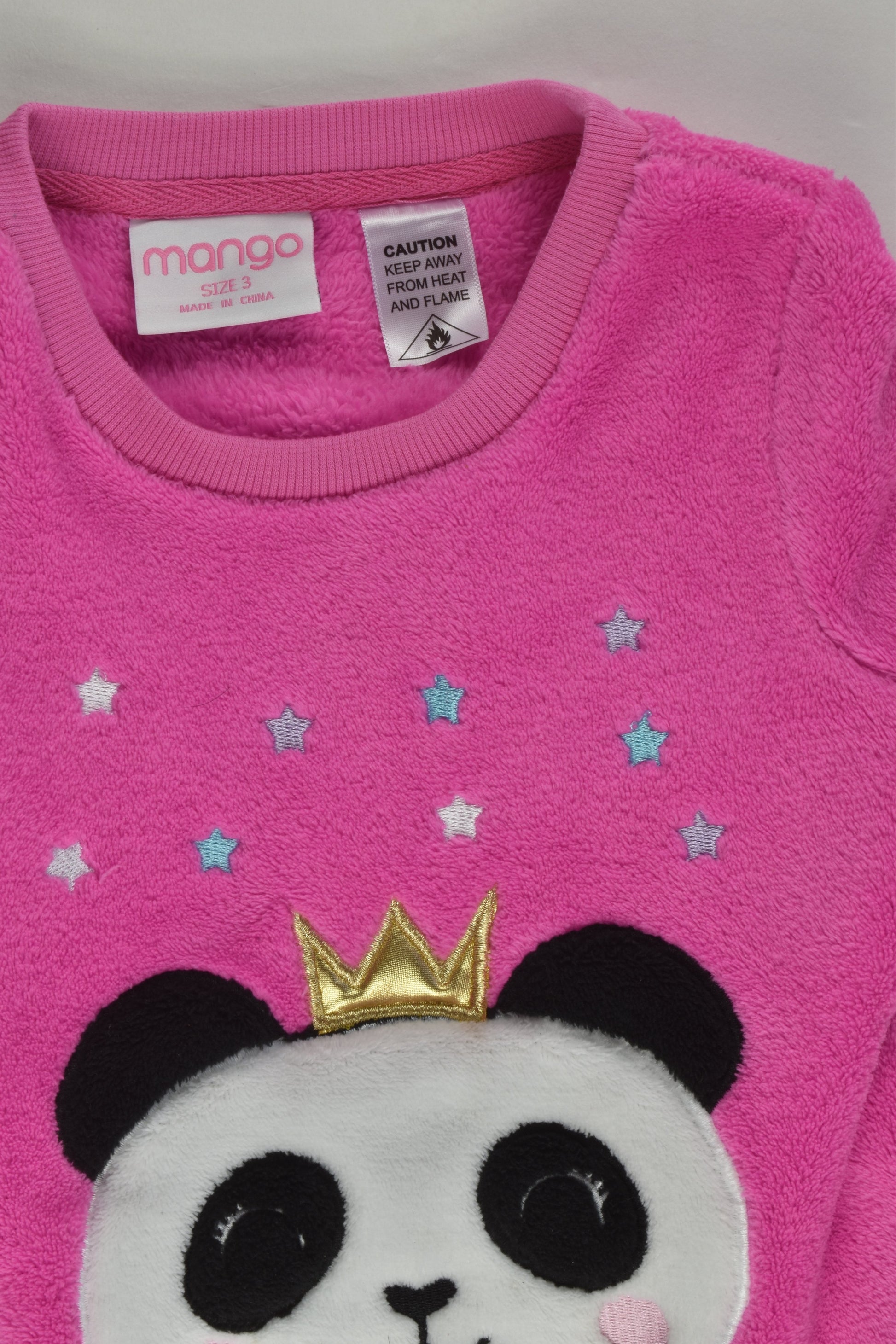 Mango Size 3 Panda Fleece Jumper
