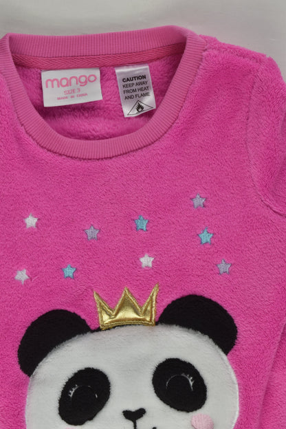 Mango Size 3 Panda Fleece Jumper