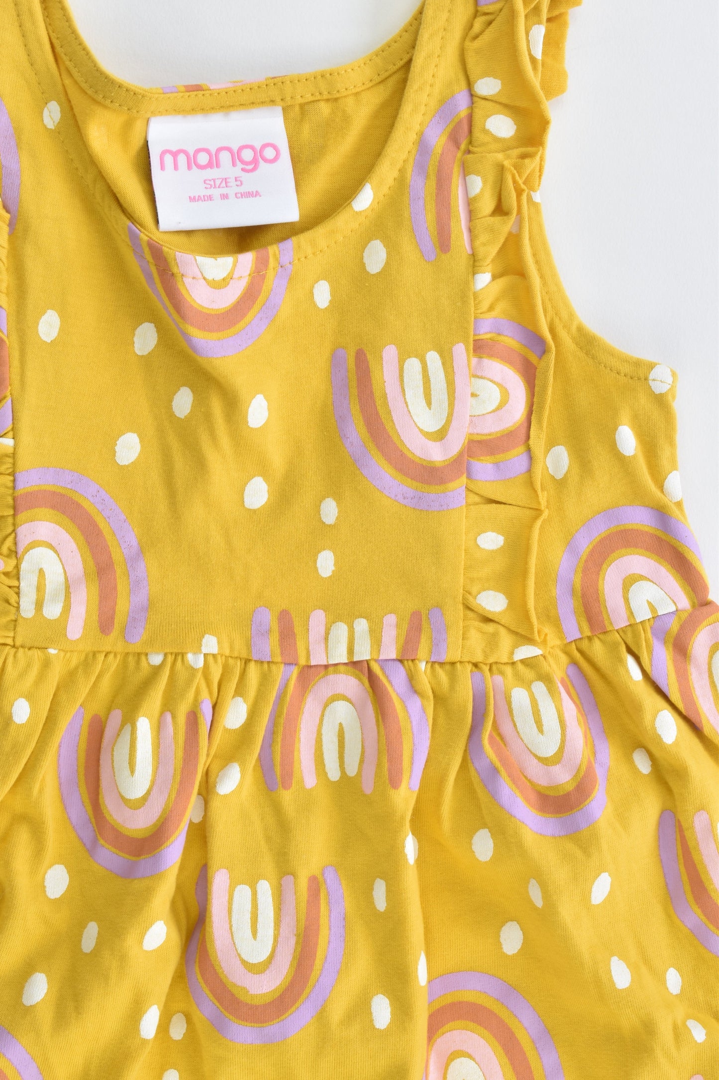 Mango Size 5 Rainbow Dress